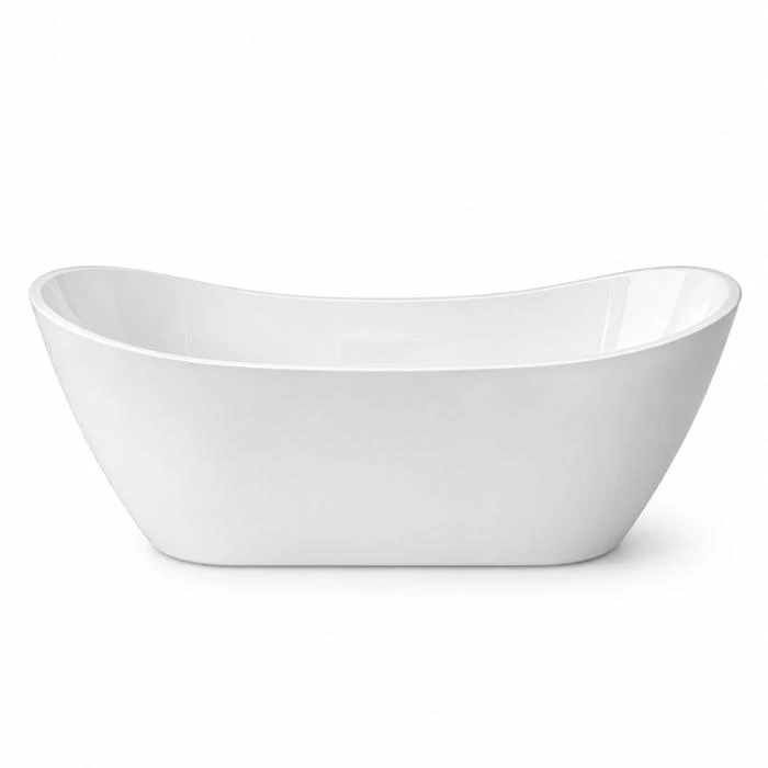 Regio Aura Freestanding Fluted Oval High Back Rest Premium Acrylic Bathtub Design
